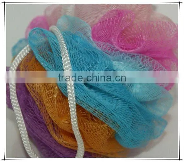 Hanging Plastic Cheap Colored Bath Sponges