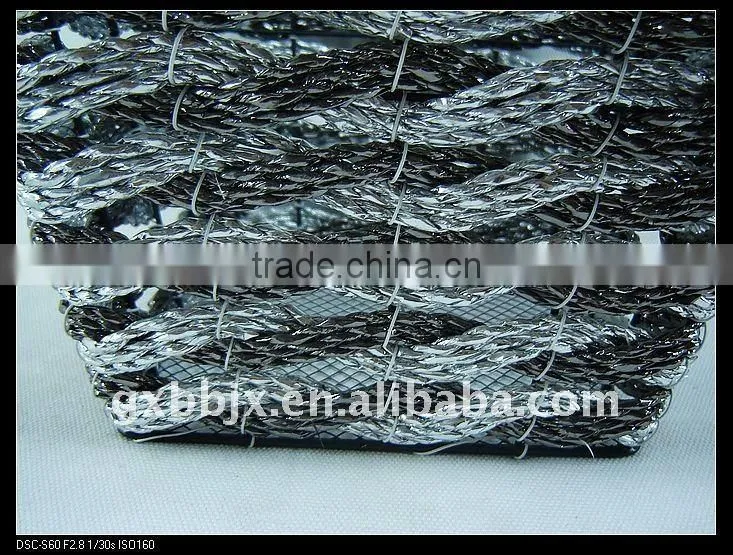 Paper rope wire square hanging storage scrap baskets
