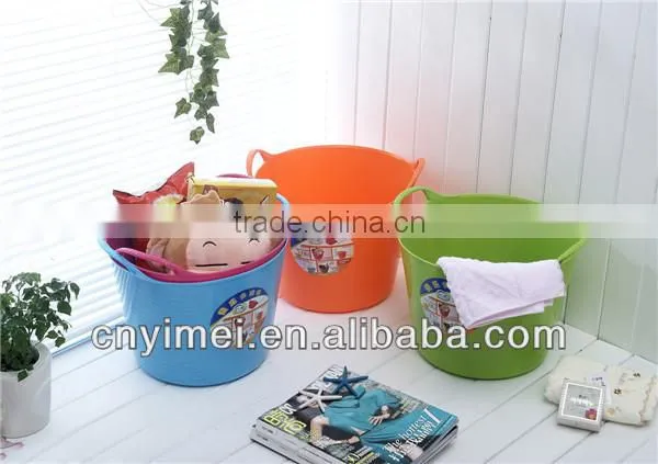 Laundry basket PE plastic laundry basket plastic laundry basket with handle