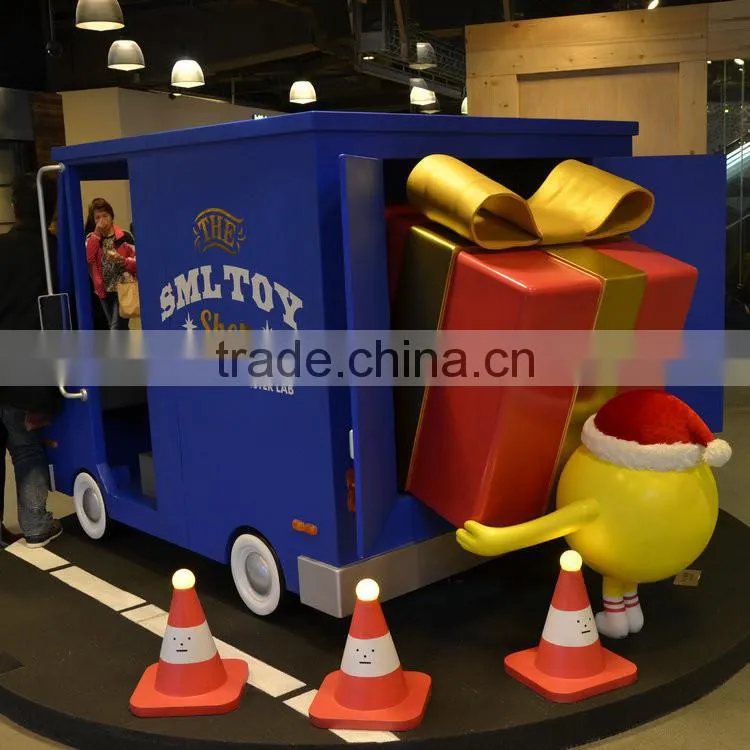 FRP display car model sculpture