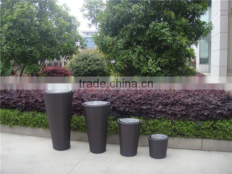 Outdoor Garden Supplies 6 Pics Rattan Flowerpot Sets