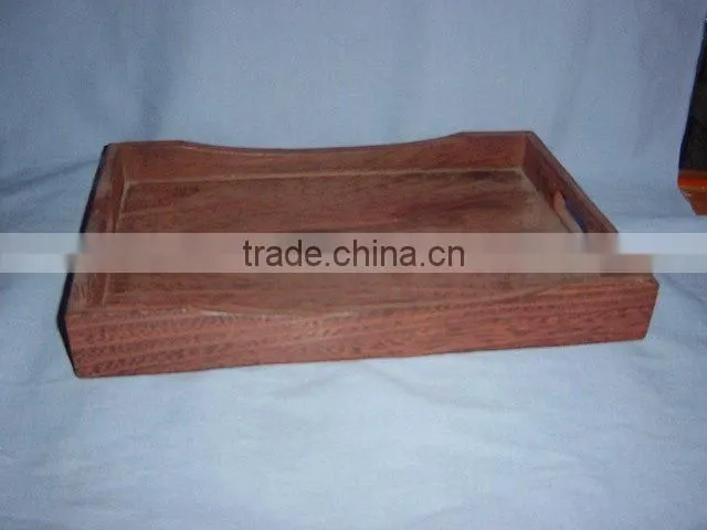 vintage antique wooden serving tray