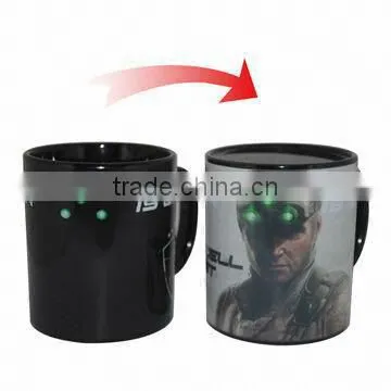Ceramic heat sensitive color mug