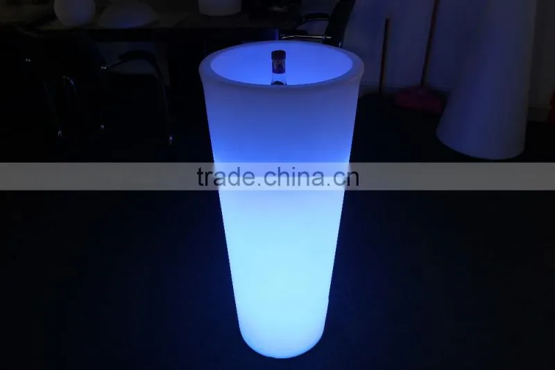 party cooler red champagne led ice bucket barrel, LED flower pots