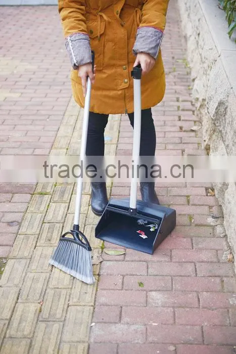 strong durable plastic metal long handle dustpan