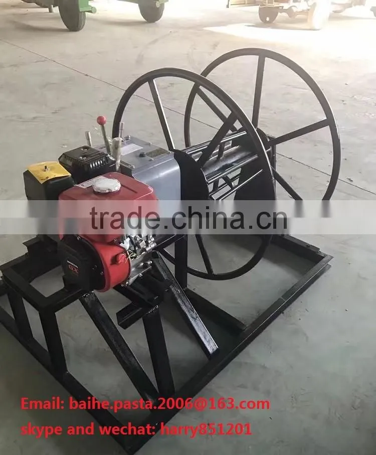 3T winding engine could place 100M steel wire rope