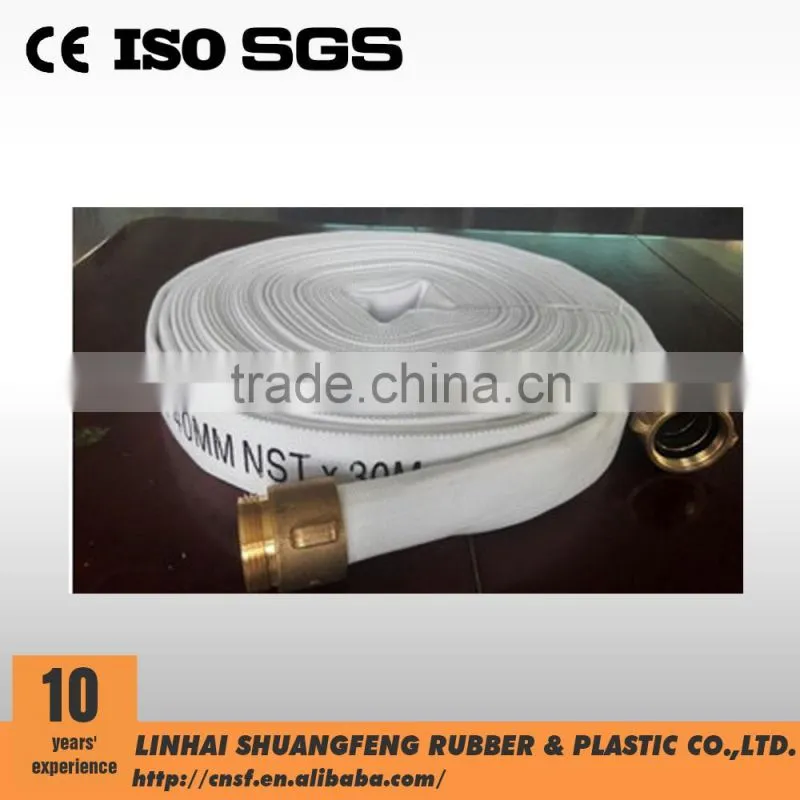 1.5" inch SINGLE JACKET FIRE FIGHTING HOSE WITH NST BRASS COUPLING