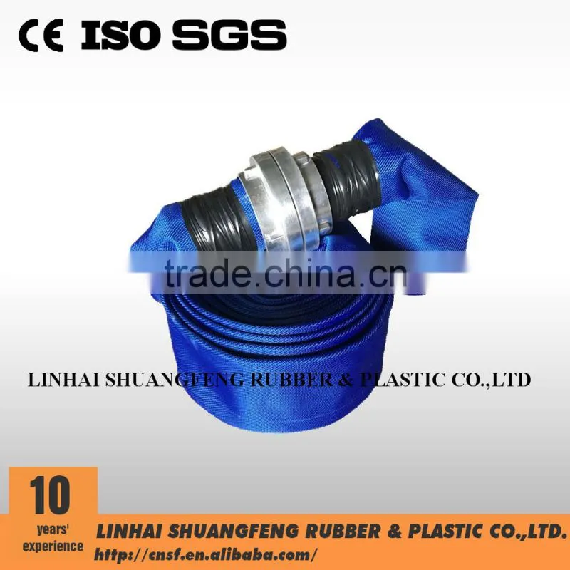 storz fighting fire hose 100mm made by blue color polyester