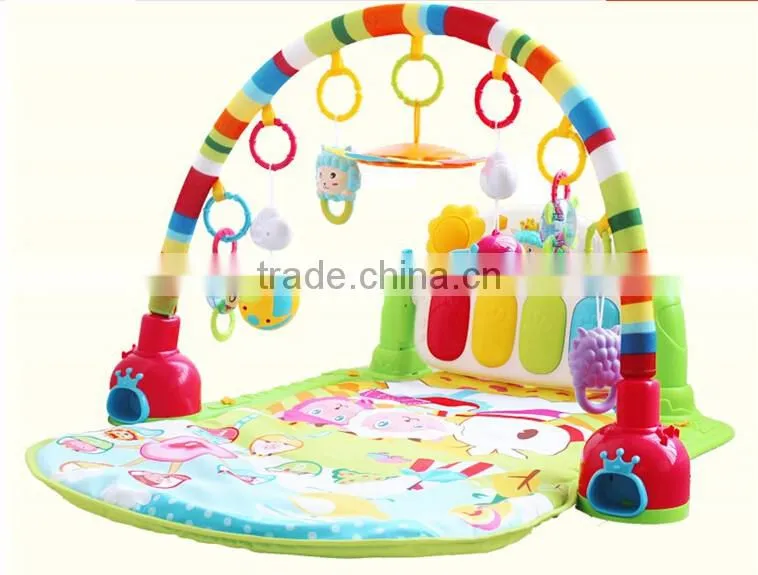 funny education musical baby play gym mat baby play gym