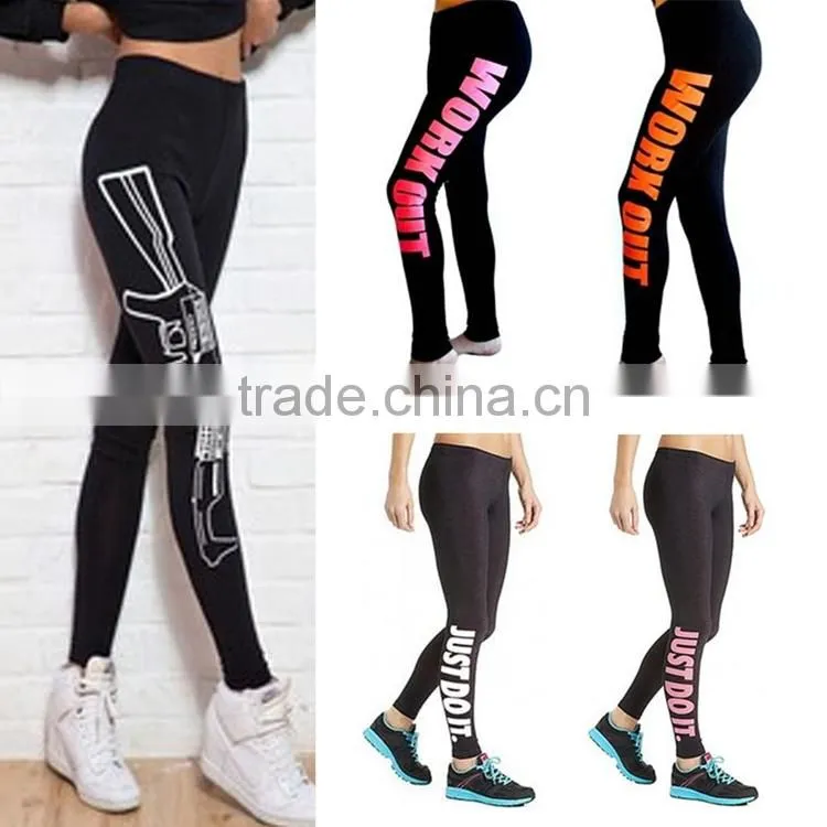 Sublimated Printing yoga leggings with custom logo