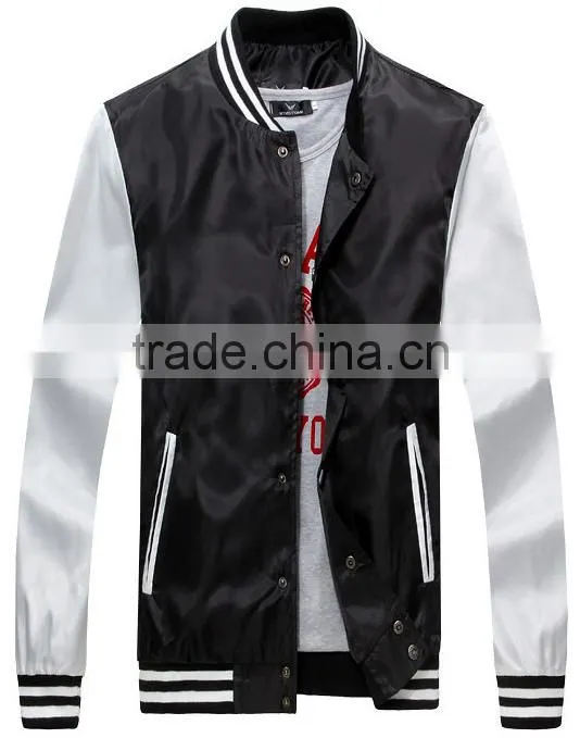 customize high quality fashion sunshine youth varsity jackets, cheap college clothing