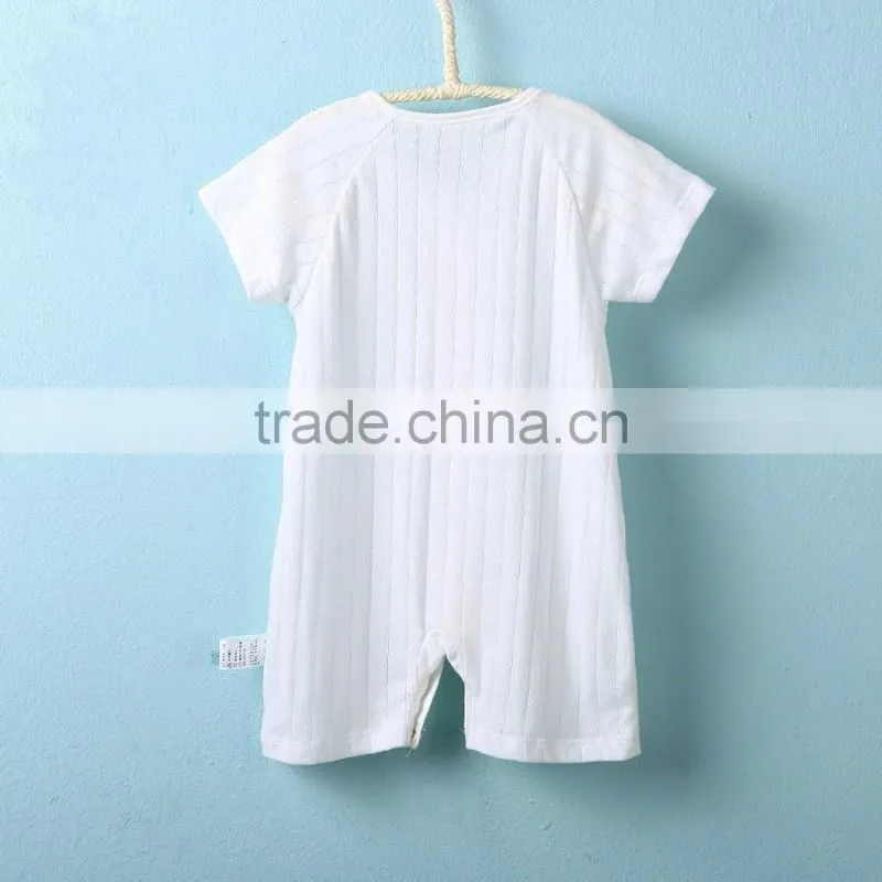 1528 OEM Baby clothes newborn boys 100% cotton baby jumpsuit cotta sleeve Infants clothing& Toddlers baby onesie