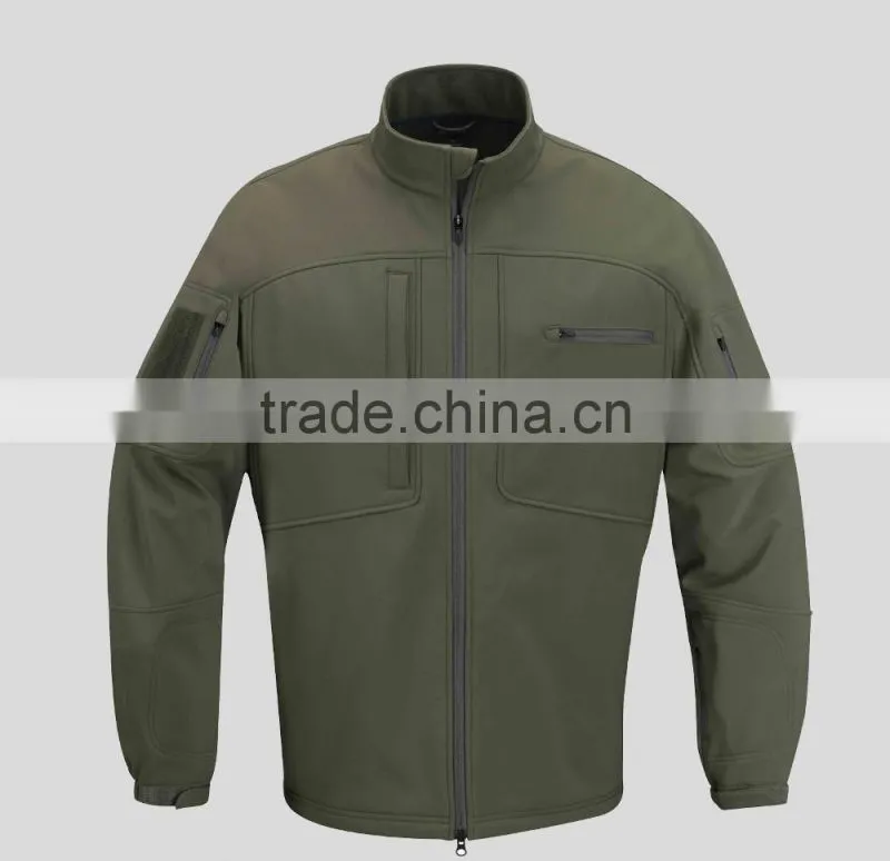 Logo embroidered mens thermal tactical jacket with factory price