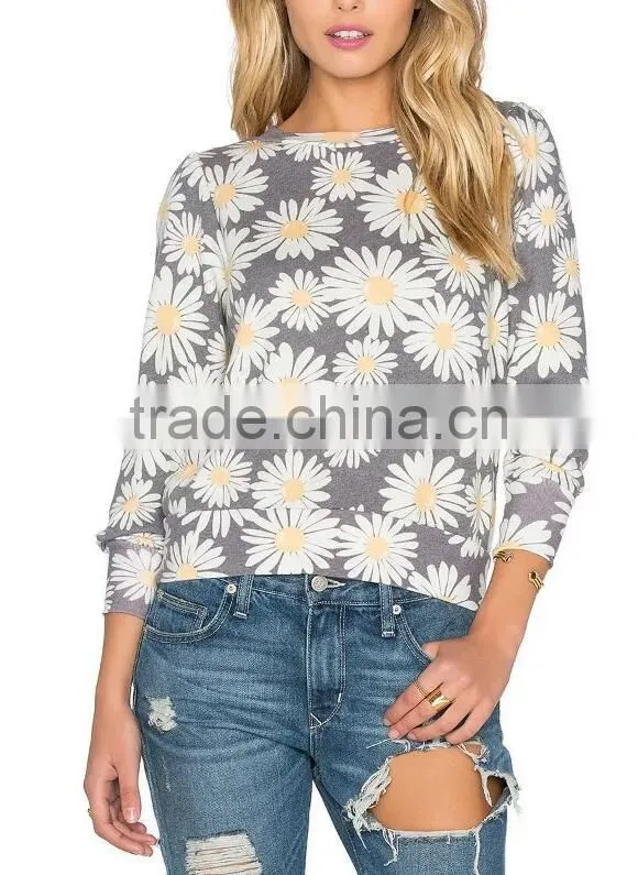 Runwaylover EY2353B New Design 2017 Ladies Fashion Printed Hoodies