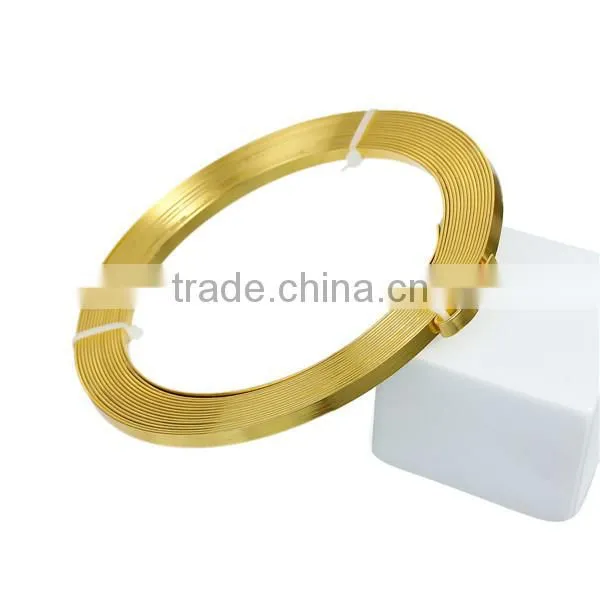 Wholesale Gold Plated 5mm Aluminum Beading Wire Thread Cord