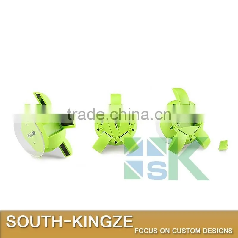 Green Color Open/Close Leg Flower Shape Solar Power Necklace Display Stand