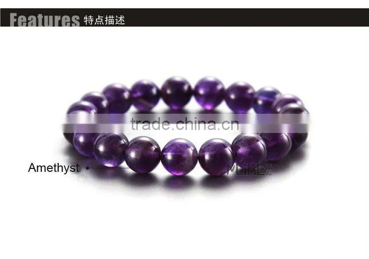 925 silver bracelet with Natural Amethyst M3016