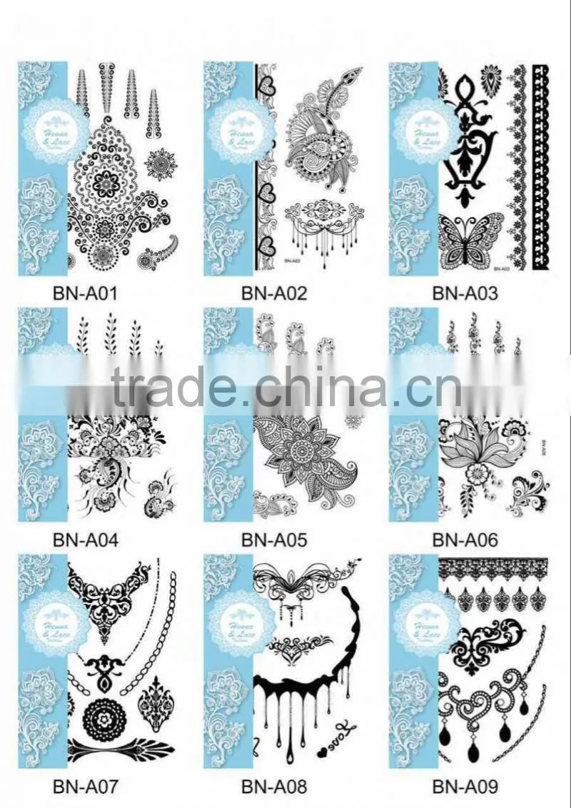 Custom temporary nation flag tattoo stickers