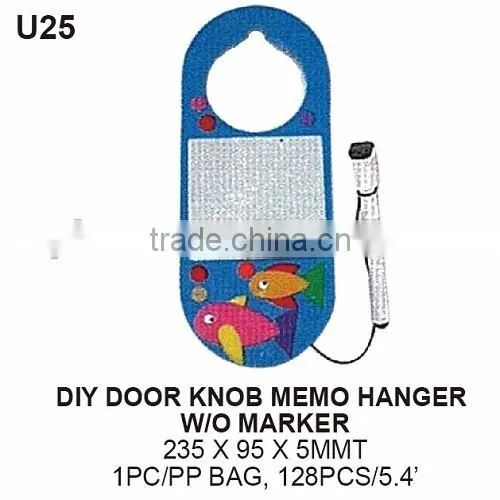 DIY Door Hanger Tag, door knob memo hanger