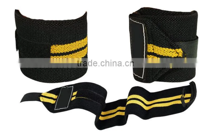 Black & Grey Weight Lifting Wrist Wraps /Fitness Training Hand Bar Wrist Wraps