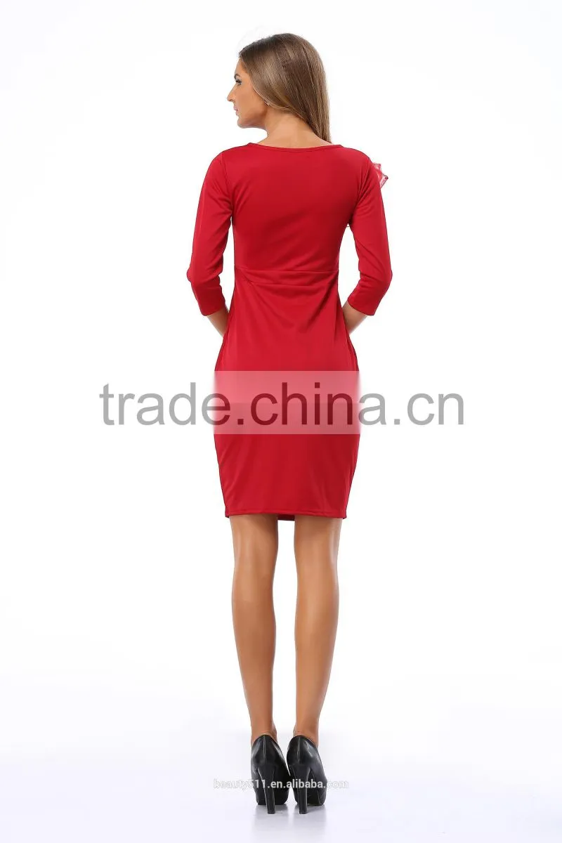 wholesale elegant Anti-Wrinkle spandex fabric bandage dress for wholesale SD36