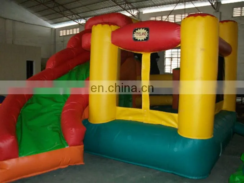 Newly Designed colorful inflatable bouncer with slide