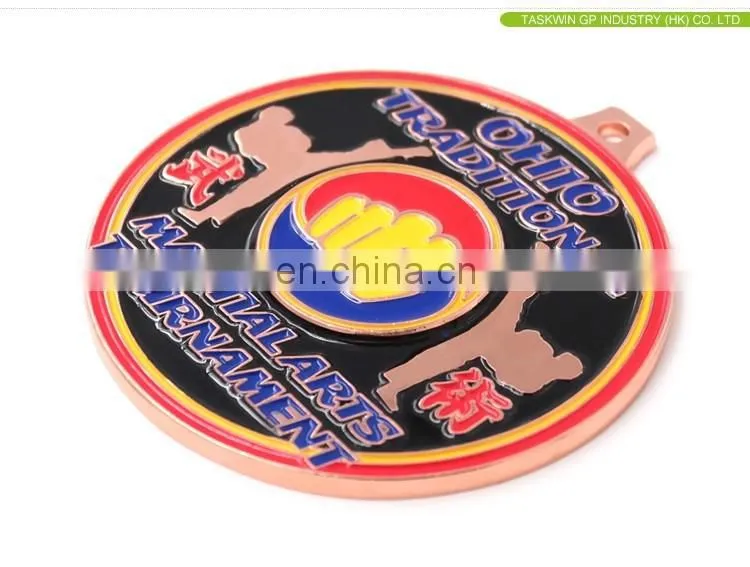custom sport metal medals embossed medal for martial arts