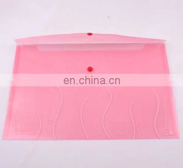 clear transparent pvc bag/plastic file bag