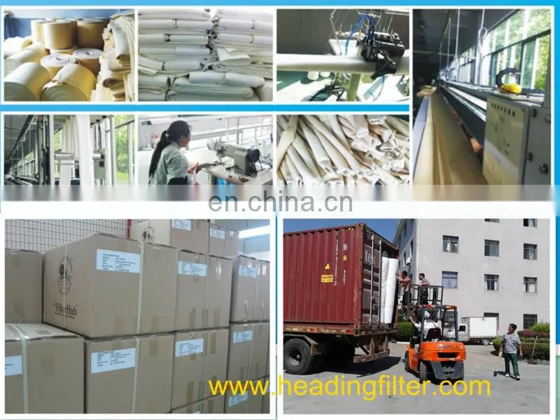 PPS needle punched nonwoven felt dust filter material