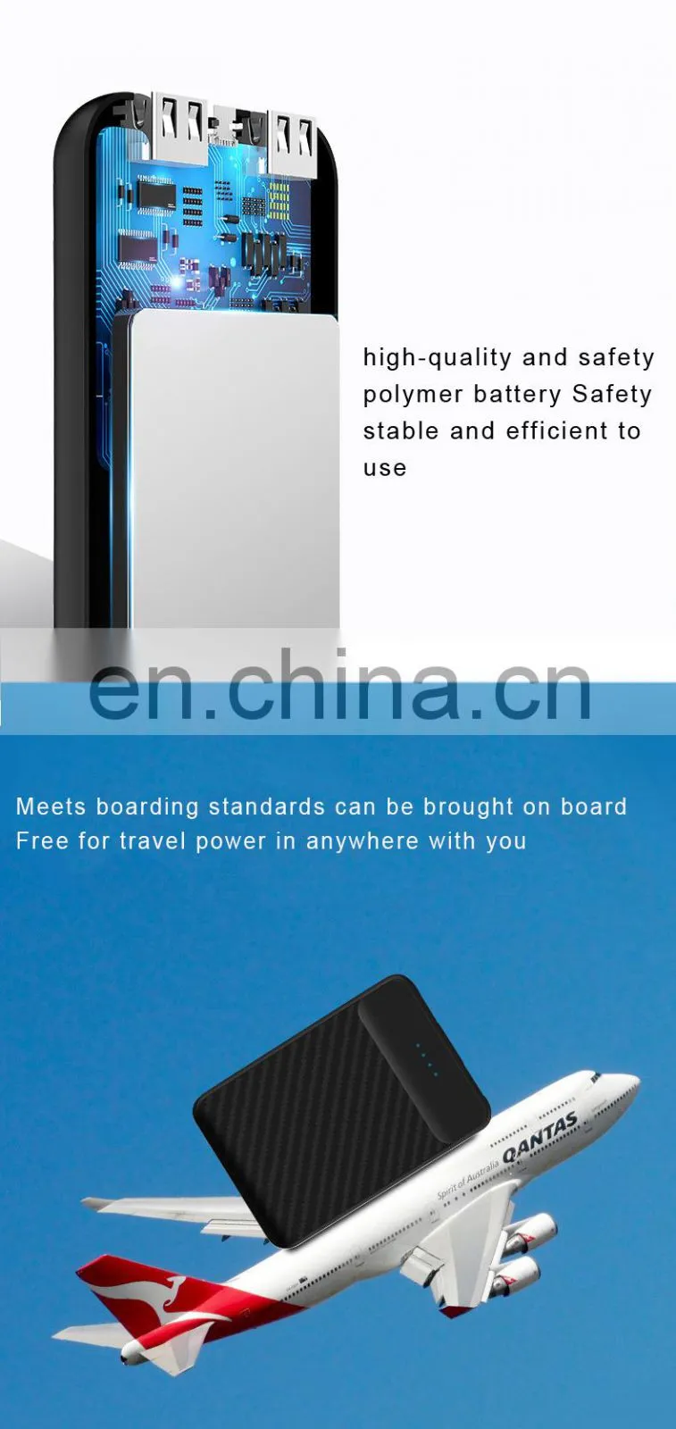 10000mah fast charging portable mini mobile POWER BANKS