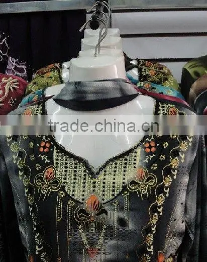 C031 fashion embroid muslim abaya