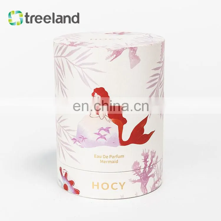 Eco-friendly High Quality Carton Cardboard Cylinder Packaging Box Paper Tube For Perfume Essential Dropper Bottle