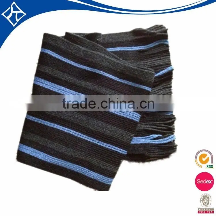 soft fashion wool scarf man strip