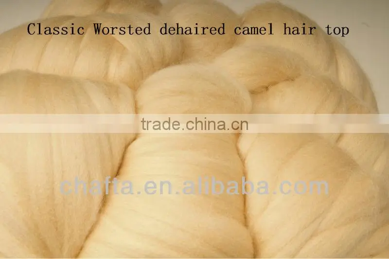 100% worsted combed camel tops