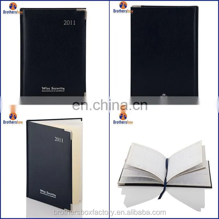 china products black leather notebook journal handmade