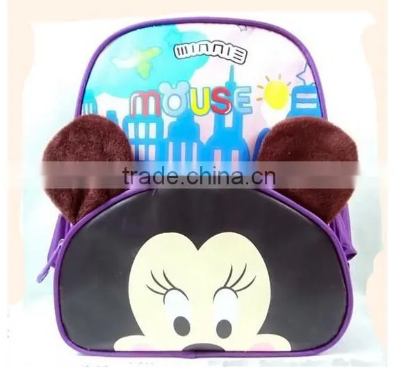 promotional cheap womens backpack with two zippered