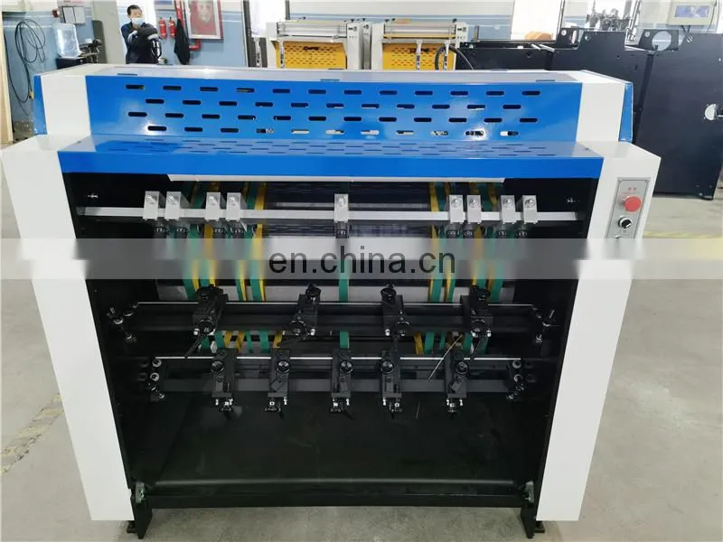 BG1000A Automatic MDF Grey Board cardboard Rigid Box V slot Grooving notching Machine