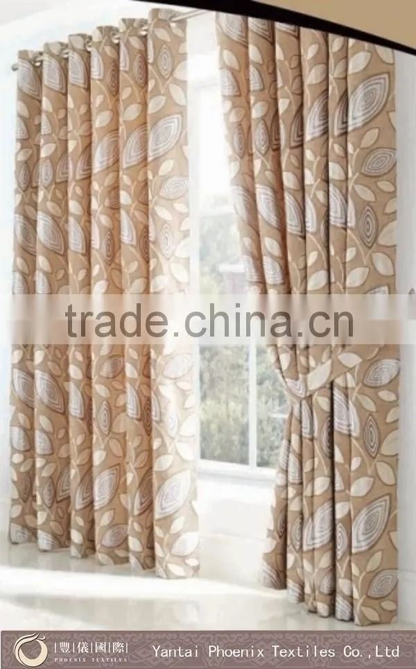 luxury fancy ready made pencil pleat window curtain
