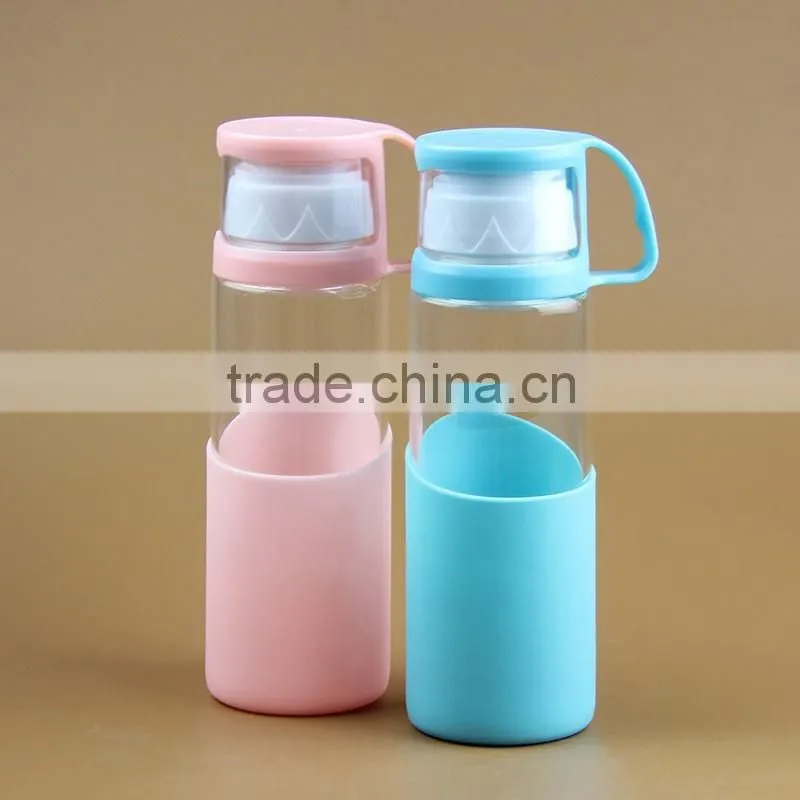 2016 New style glass water bottle