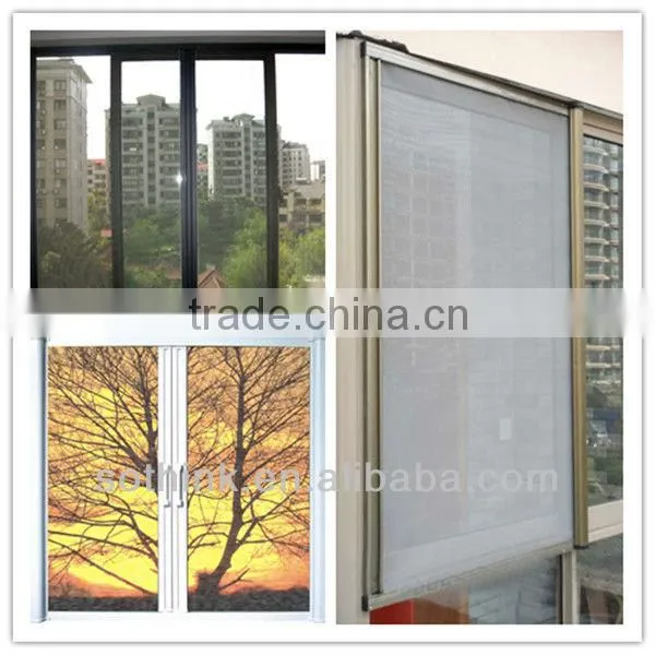 fiberglass window screen with black,grey and white