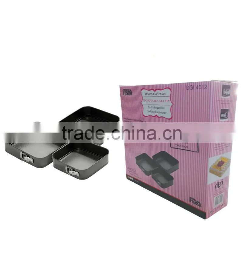 3pk square cake tin