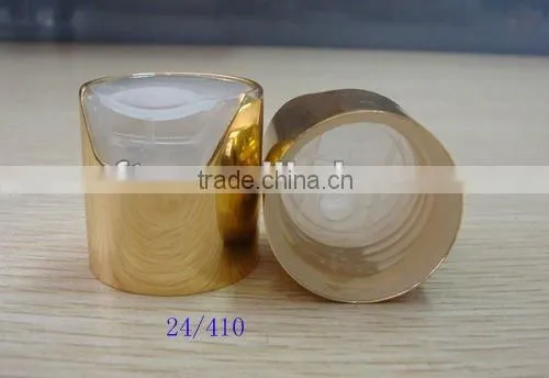 38mm FDA white round flip top cap with silicone valve and PP liner used for food/honey
