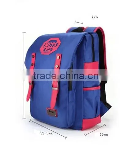canvas school backpack rucksack teenagers backpack