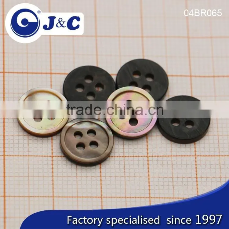 J&C Brown MOP shell buttons,pearl shell buttons for fashion shirt.BR065, BR069