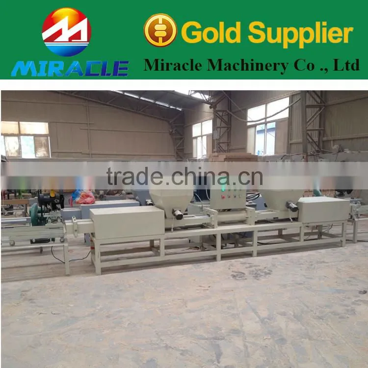 Hot sale double head wood pallet block machine/sell in india pallet block machine