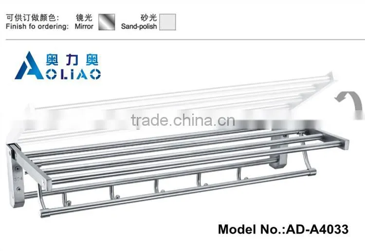 High quality Bathroom hardware accessory stainless steel swing bathroom standing towel racks