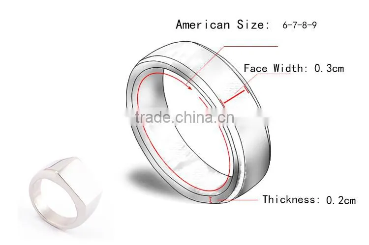 Stainless steel ring designs for men big size men's rings