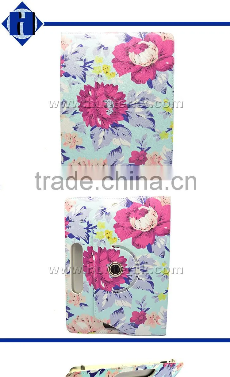 Flower Garden Rotating Tablet Case For Kindle Fire