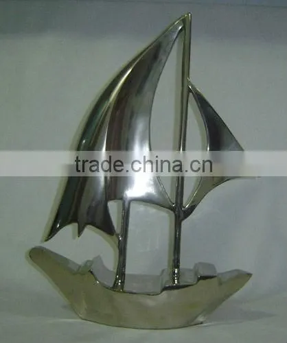 Cast Aluminum Decorative Sail Boat/ Table top/ Desktop for Home/ Hotel/ Restaurant/ Wedding/ Party/Office Decoratio