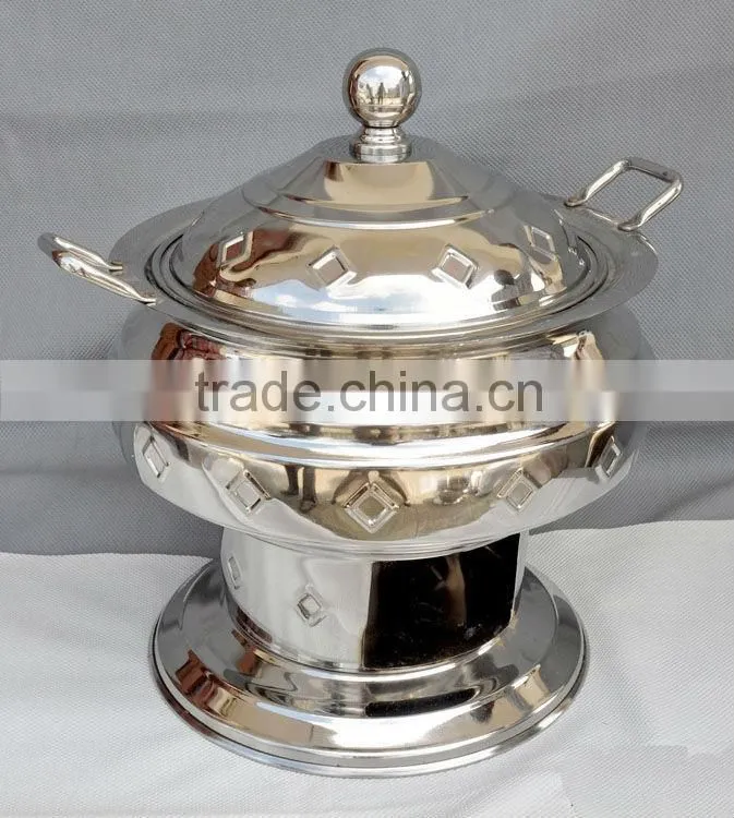Steel Cheffing Dish, Wedding & Party utensils, food serving dish, hot keeping dish, Catering item, Hotel & Restaurant utensils